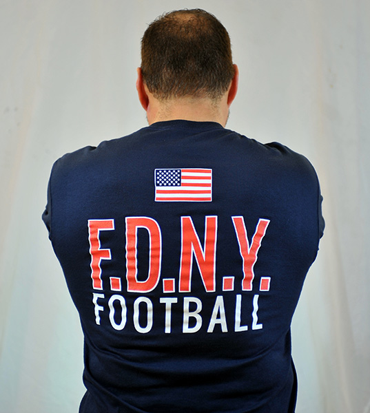 FDNY Bravest Football Short Sleeved T-Shirt
